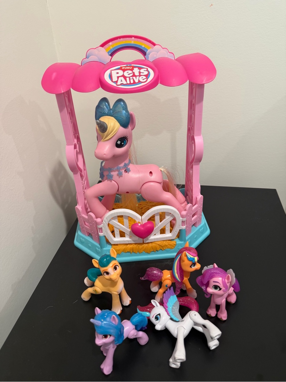 Pets Alive Pink Pony Playset with My Little Mini Ponies